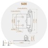 50 Pack 25 Pairs 1/2" Overlay Cabinet Door Hinges Satin