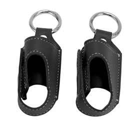 TARSHYRY 2pcs Asthma Inhaler Holder Portable Storage Protective PU Leather Case with Carabiner Clip - Secure and Convenient Storage, Versatile Usage, Stylish and Durable Design for Travel