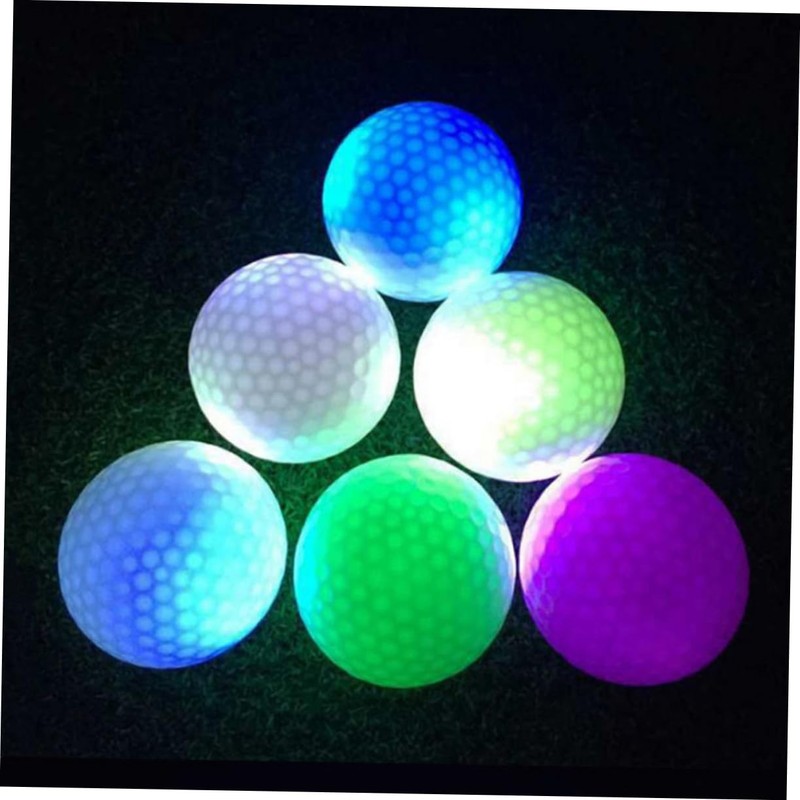 KOMBIUDA Golf Glow Ball Kit 6 Ultra Bright Led Balls