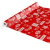 ANRO Oilcloth Tablecloth Oilcloth Washable Tablecloth Christmas Mood Red 120