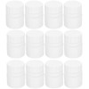 Healeved Empty Plastic Pill Bottles, 30ml White Solid Powder Capsules