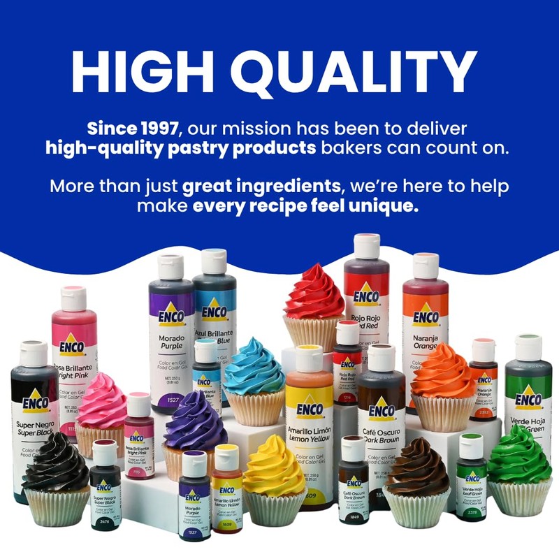 ENCO Gel Food Coloring 8.8 oz (Royal Blue)