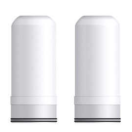 WBM Home Faucet Filter, Effective Purification System, Reduces Lead & Bad Taste, BPA Free, Water Purifier, Replacement Pack of 2