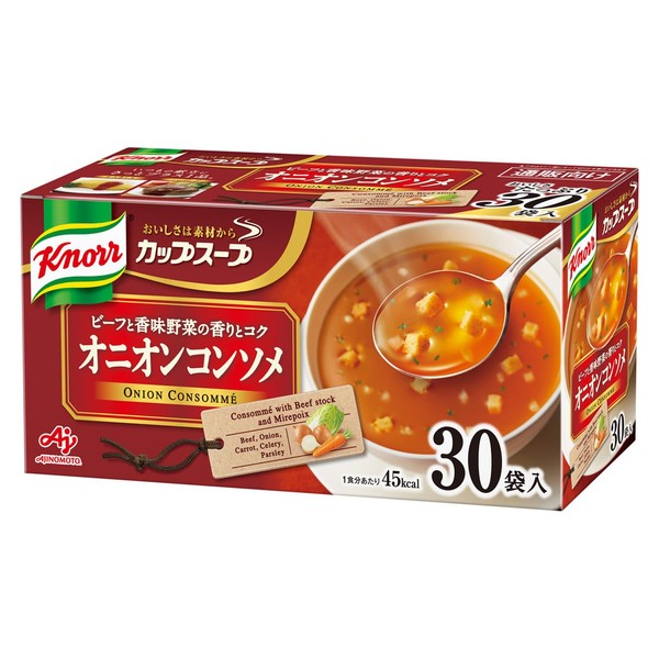 Ajinomoto Knorr Cup Soup, Onion Consomme, Pack of 30