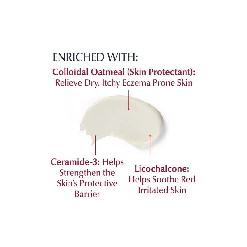 Eucerin Crema de cuerpo para aliviar eczemas, 8.0 oz