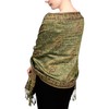 Achillea Ladies Pashmina Scarf, sage green