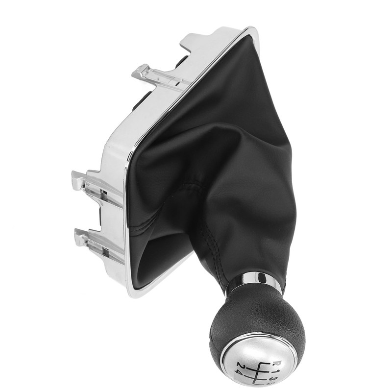 Gear Shift Knob Boot Set 5 Speed PVC Leather Durable