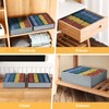 DIMJ Pack of 2 Storage Boxes for Socks, 24 Cell