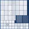 GLASSWINDS 50 Pcs Sashiko Stencil Kit, 7.9 X 5.9 Inch