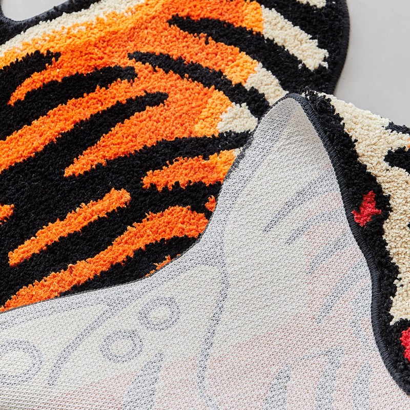 5x3.3ft Tibetan Tiger Area Rug Tufted High Pile XLarge Indoor