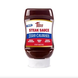 Mrs Taste Sugar Free Steak Sauce, Zero Calories, Zero Sodium, Zero Sugar, High Fiber, Keto Friendly, Paleo Friendly, Condiments and Sauces (11.85oz, Steak Sauce)