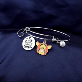 AATOP Tiger Themed Jewelry Gifts Tiger Bracelet Tiger Lovers Gift Tiger Merchandise Gift Tiger Movie Gifts For Tiger Women (Who Loves Tiger Bracelet 1uk)