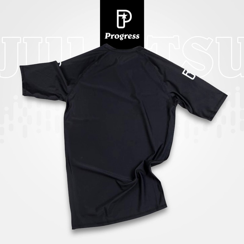 Progress Jiu Jitsu Academy Short SleeveRashguard | Flexible and Durable