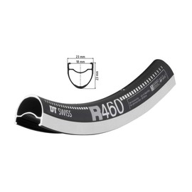 DT Swiss Rim 700 622X18 R460 20 Black/MSW - RDR046RPN20S011547