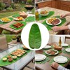 16-Pack 15 * 8inch Artificial Banana Leaf Table Runners,Banana Leaves
