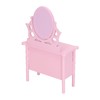 1:12 Scale Dollhouse Toilet Table High Simulation Wooden Miniature Dressing