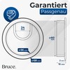 Bruce.® 1 x Metal Cable Grommet, Diameter 60 mm, Includes