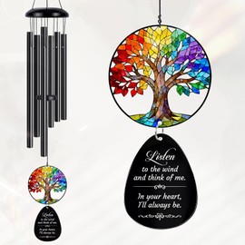 Sympathy Wind Chimes Gifts for Loss of Loved One, Memorial Wind Chimes Gifts for Loss of Mom Dad, Sympathy Wind Chimes for Funeral 29 Inches, Grief Bereavement Gift, Condolences Present for Loss