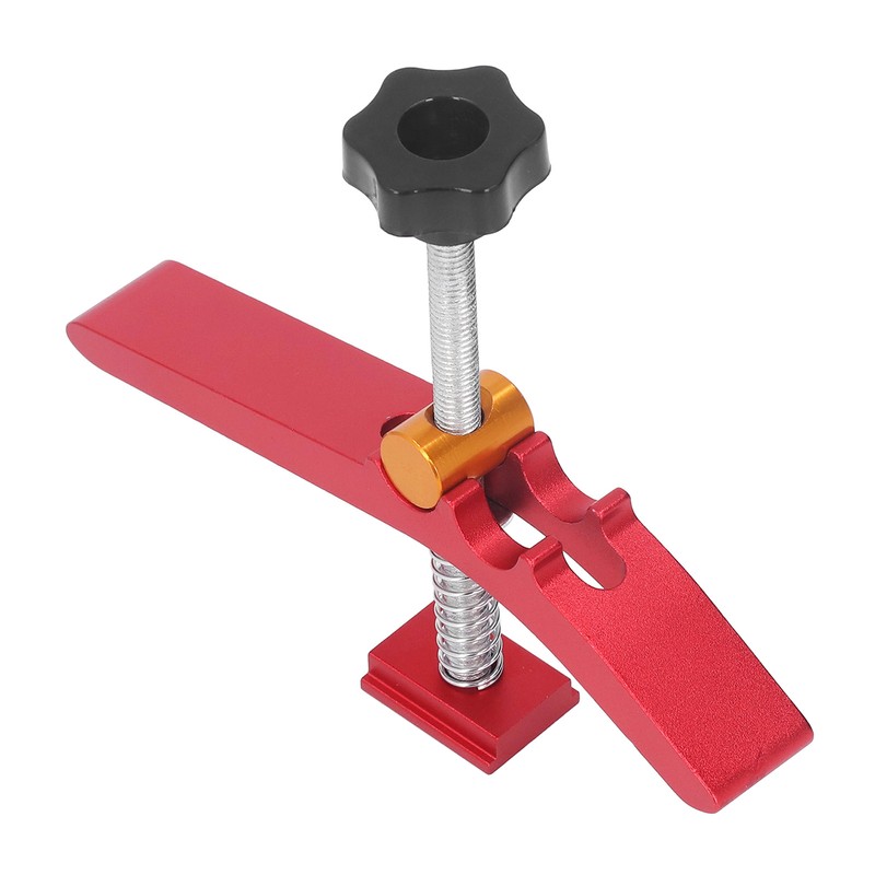 Woodworking T Track Hold Down Clamp Workbench Adjustable Chute Aluminum