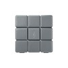 Colibri Heritage Cube Desk Lighter - Charcoal