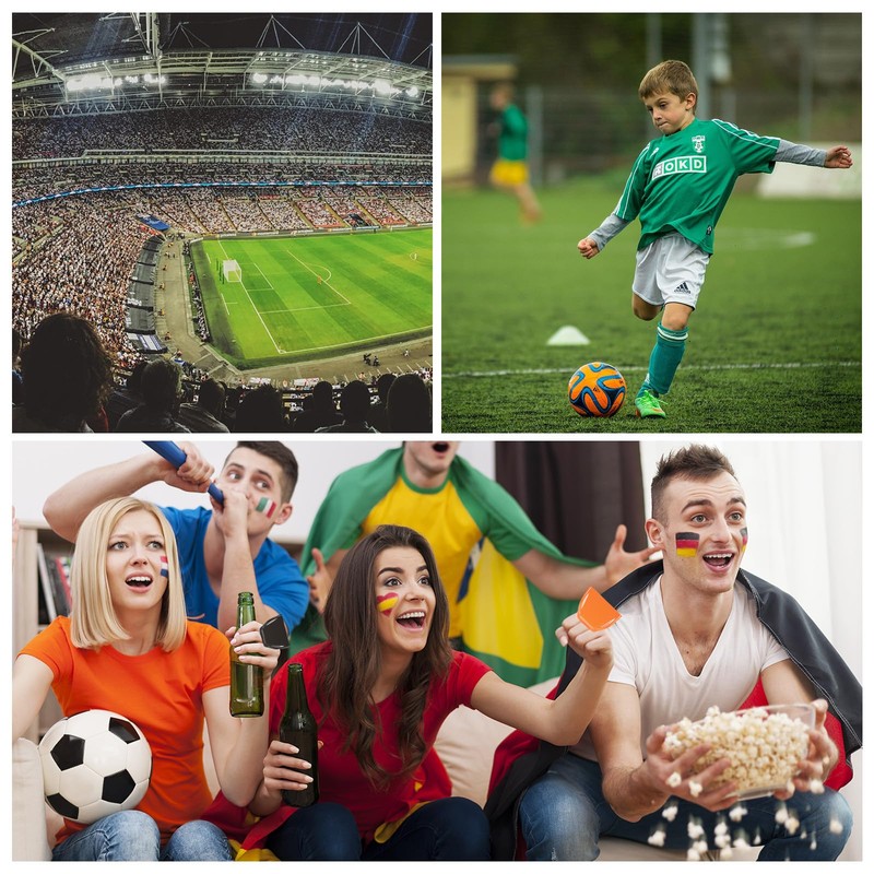 PATIKIL Soccer Game 6 Pcs Cowbells for Sporting Events 3"