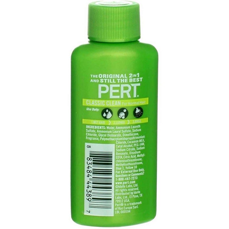 Pert Happy Medium 2 in 1 Shampoo Plus Conditioner, 1.7