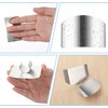 2 Pcs Single and Double Finger Guards for Cutting, Stainless