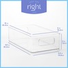 primebox Clear Plastic Organizing Container with Integraged Handles for Home