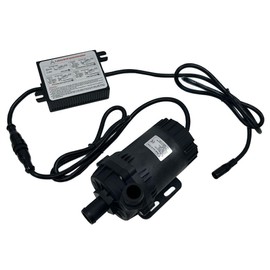 SHYSKY High Power Low Noise 24V 120W Small Brushless DC Water Pump DC60D-24120S-1 39ft 1003GPH, DRY RUN Protection, For Cooling Circulation Pressure Sys