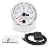 ARTILAURA 85mm White GPS Speedometer 120MPH with Tachometer 8000RPM Gauge
