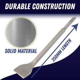 Dapetz ® SDS+ Plus Cranked Chisel Angled Bent Rotary for Plaster Concrete & Tile Removing 35mm Wide by 250mm Long Compatabile with All SDS and SDS Plus Hammers