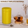 sourcing map 2Pcs Round Tea Canisters, 5" x 3" Airtight