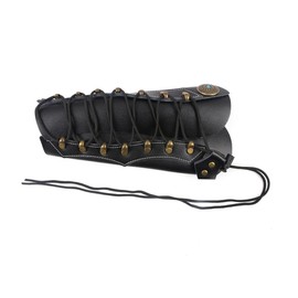 Kisangel Leather Archery Arm Guard Protective Armband Comfortable Wristband for Shooting