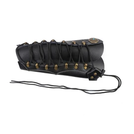 Kisangel Leather Archery Arm Guard Protective Armband Comfortable Wristband for Shooting