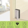 UFURMATE Glass Door Handle 4Pcs Cabinet Finger Pull Handle Silver