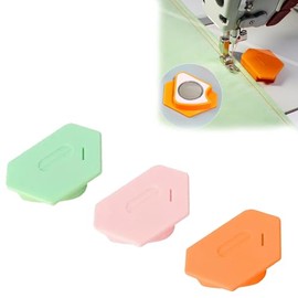 EveryTinker Magnetic Seam Guide for Sewing Machine, Magnetic Sewing Guide, Polygonal Seam Guide Hemmer Guide with Scale, Universal Sewing Accessory