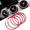 Generic WOQUi WO BZWCFKQ00R Auto-Klimaanlage, Luftauslass, Dekoration, Zierring, Aufkleber