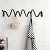 KISWIAR 1 Pc Wave Shaped Wall Mounted Hooks, Wave Wall