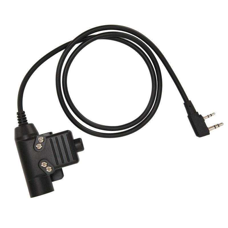 U94 PTT System Military Adapter 2 Pin 3.5mm Headset Adapter