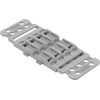 WAGO Mounting carrier with strain relief, 4-way, for inline splicing