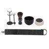 Beard Trimming Set Foaming Bowl Brush Stand Soap Sharpening Cloth