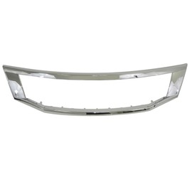 Titanium Plus Autoparts Replacement Parts Front Grille Grill Surround Chrome Compatible With HONDA Accord 2008 2009 2010 Fits for 71126TA5A00 HO1202104