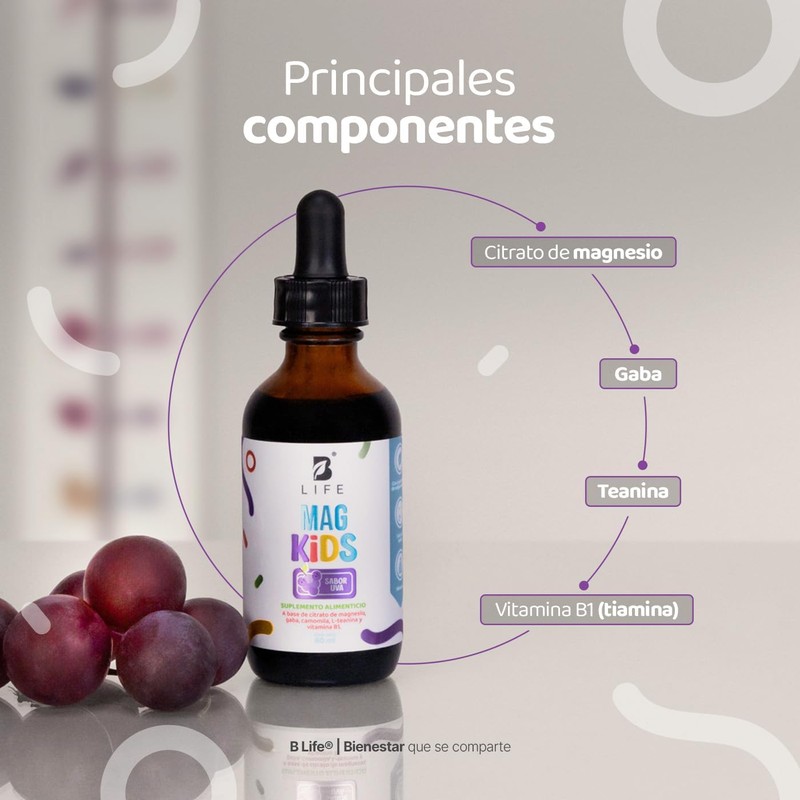B Life Citrato de Magnesio Niños de 60 ml Sabor