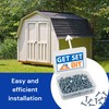 Galvanised Clout Nails 13mm (300pcs) 327 Grams Roofing Felt Tacks