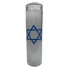 Generic Star of David 7 Day White Candle