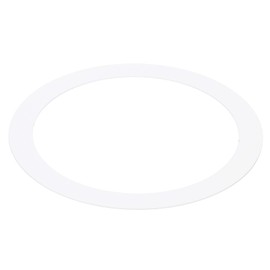 PATIKIL Metallic Goof Trim Ring, 1 Piece 3.94" OD 3.19" ID Round Ceiling Light Ring Trim for Recessed Lighting Cover, Matte White