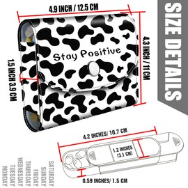 BVYA Pill Organizer Case, Weekly Travel Pill Case Medication Reminder,for 4 Times A Day, 7 Days a Week-includes Printed Leather Carrying Case