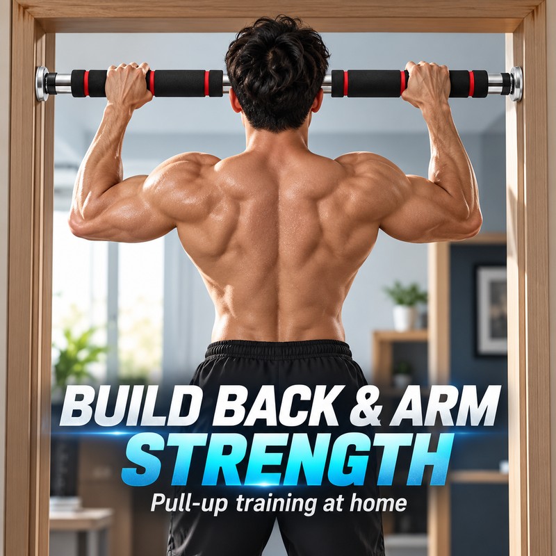 STARMAP Adjustable Doorway Pull Up Bar, 330 lb No-Drill Tension