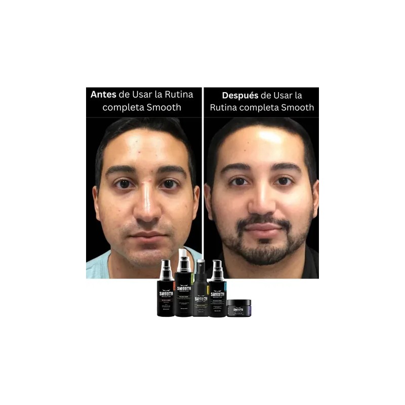 Kit Facial Smooth Skin Care Para Hombre Piel Mixta A
