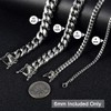 Jewelry Kingdom 1 Mens Necklace Silver Cuban Link Chain for